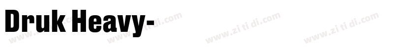 Druk Heavy字体转换